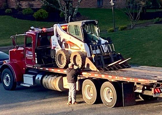 Truck with equipment