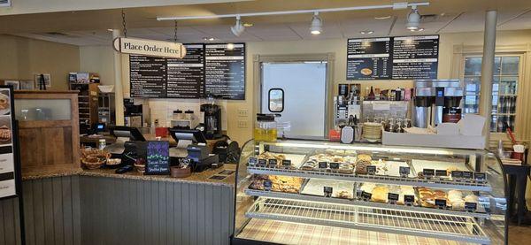 Sandwich and donut counter