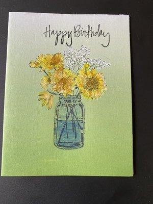 Handmade cards, along with your personal message