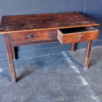 Primitive pine work table.