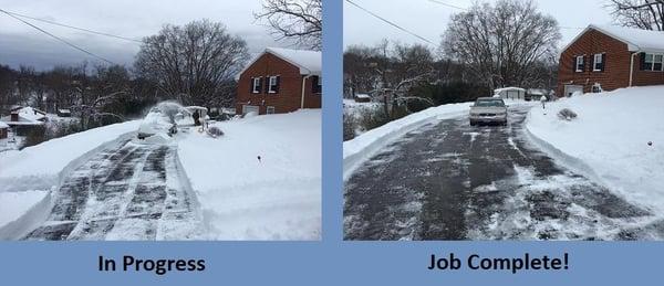 Snow Removal - Before & After