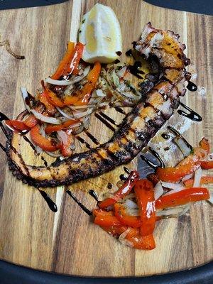 Marinated and Char-Grilled Octopus.