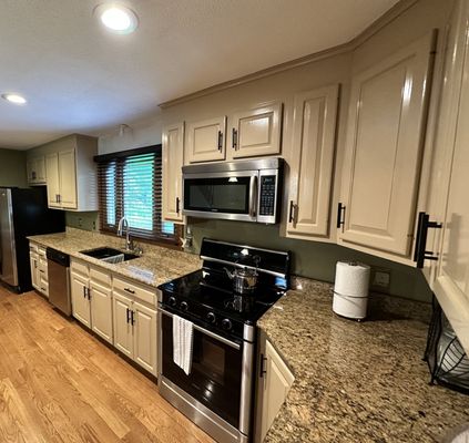 Updated kitchen cabinets