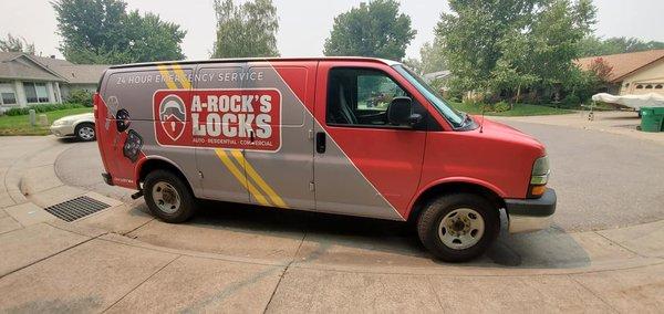 A-ROCK'S LOCKS Company Van