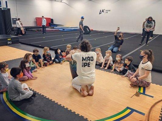 Our kids classes are fun and engaging for the kids while teaching them important skills!