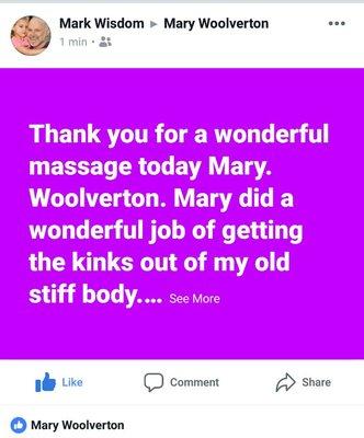 What my clients are saying