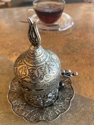 Turkish coffee and tea.