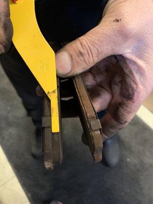 Owner is honest and has no problem showing you the actual wear on your brake pads before replacing them.