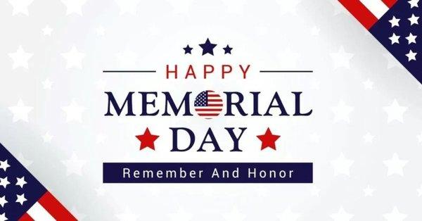 Thank you to all those who serve and have served. Wishing everyone a Happy Memorial Day!