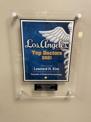 Dr. Kim has been named as one of LA's top docs in 2021!