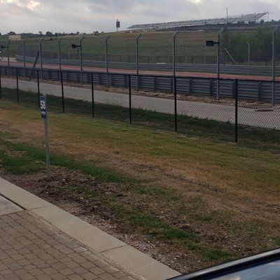 view of straightaway from bed of the truck