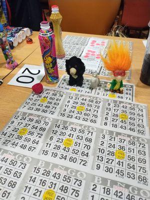 Birthday bingo with my one-day-apart-birthday-bro. #LuckBeASisterTonight #AnnualTradition