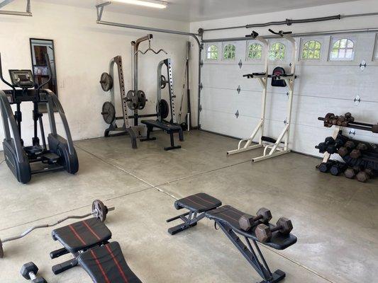 At our sober living in Los Angeles we have a gym that is equipped with weights, an elliptical and rowing machine where the guys can work out