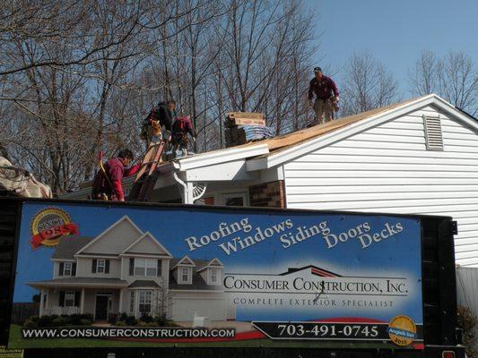 Roof Replacement is typically completed in a single day.