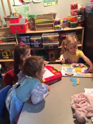 Playing and learning together.