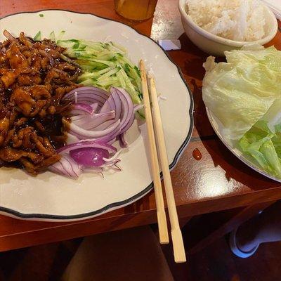 chicken lettuce wraps emperor style