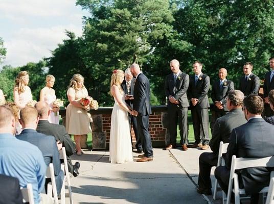 Gorgeous ceremony on the veranda.