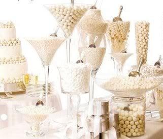 all white wedding party