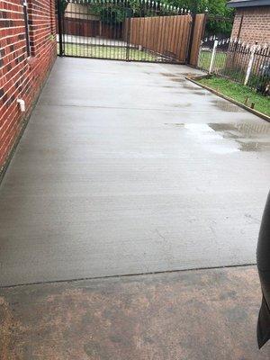 Driveway slab