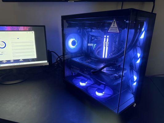 Custom built high performance gaming system