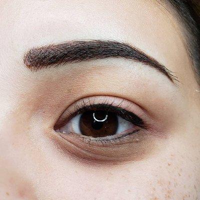 Powder Brows covering old microblading