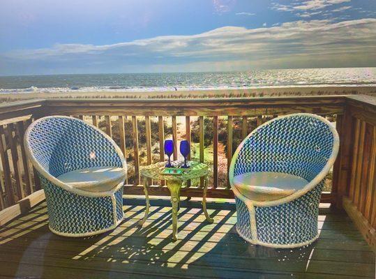 Oceanfront deck of My Ocean Villa I