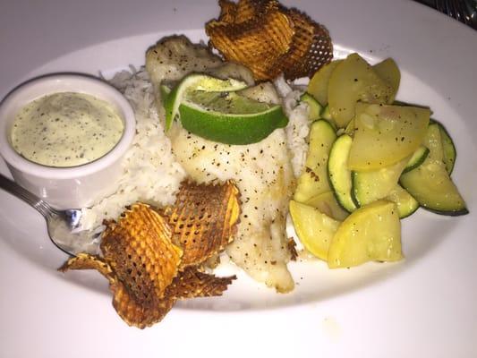 Grouper Special w/ grilled squash/zucchini