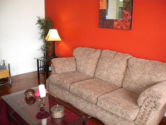 Spacious living room area (furnished apartments available)