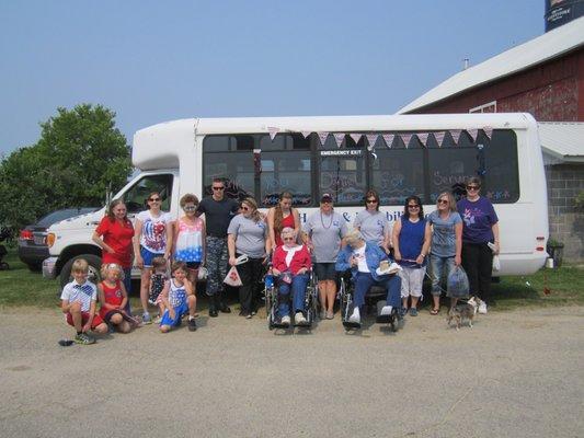 Enjoying the 4th of July Parade 2015