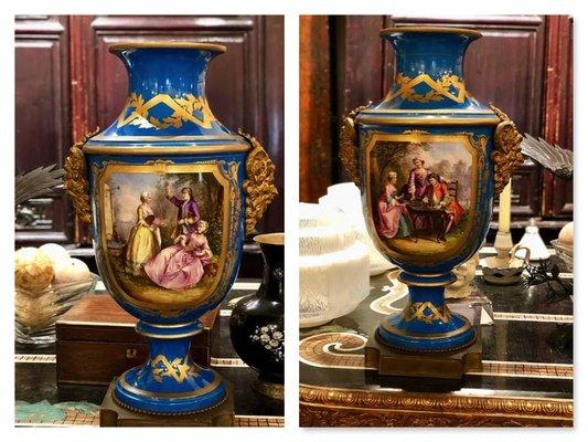 Pair of Sevres Urns
 www.debrisdallas.com