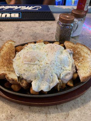 Chicken fried steak skillet