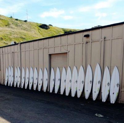 Batch of fresh shortboards going to the shops in Japan and California