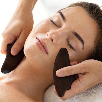 We can incorporate gua sha into your facial. For more of our inclusive add-ons, check our website: www.healingstpete.com/facials