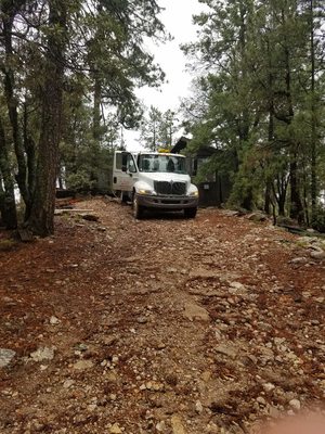 Water delivery up to Mt. Lemon.