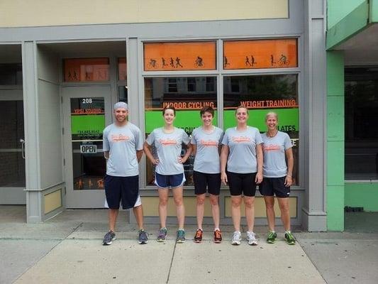 Some of our YS Running Group before a run. Beautiful day to run...if they could all be that way!