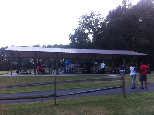 Covered pavilion and walking track...