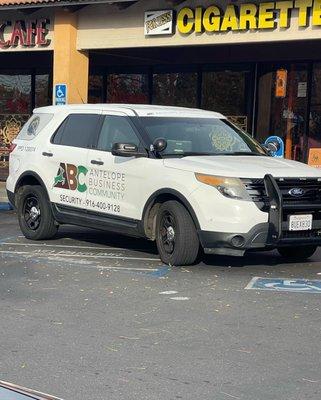 Antelope Business District vehicle.