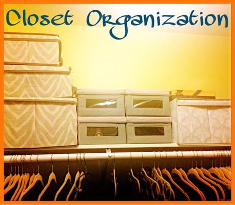 Closet organization storage