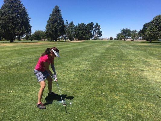 Nice and wide fairways for us beginners.