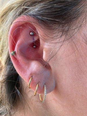 Rook piercing