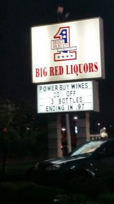 Big Red Liquor on Crawfordsville Road.