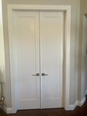 New solid wood door