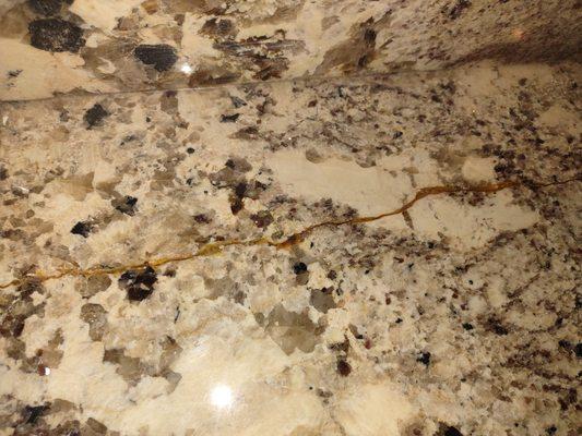 Crack in countertop