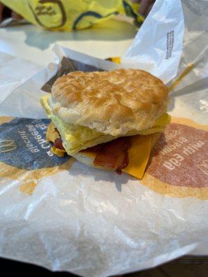 Bacon Egg Cheese Biscuit