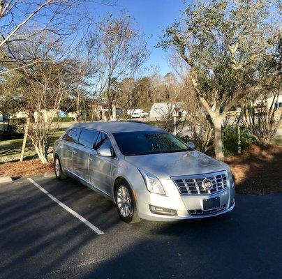 Modern silver fleet including limo