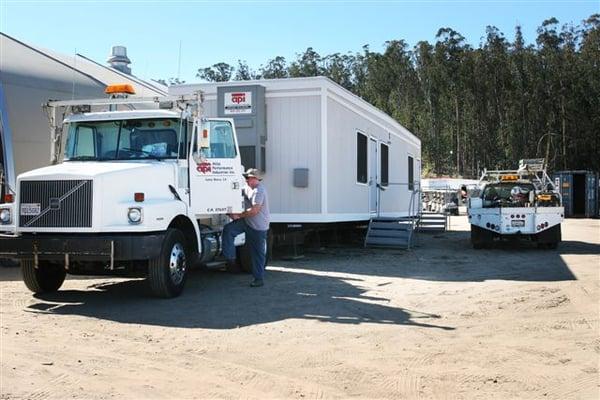 12x60 office trailer, delivered to job site