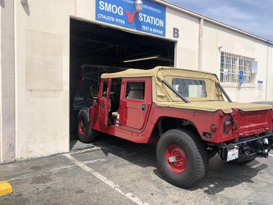 Smog Check on Hummer 1999