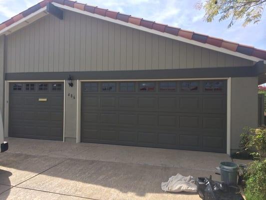 Garage doors face lift! * after