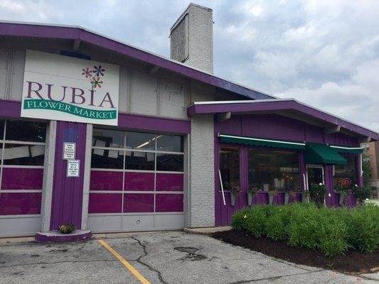 This used to be an old service station and they transformed it into a flower market close to Purdue!