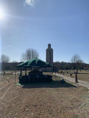 A beautiful graveside service